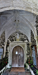 dittisham church, devon, c16 porch vaulting (2)