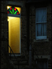 lighted doorway