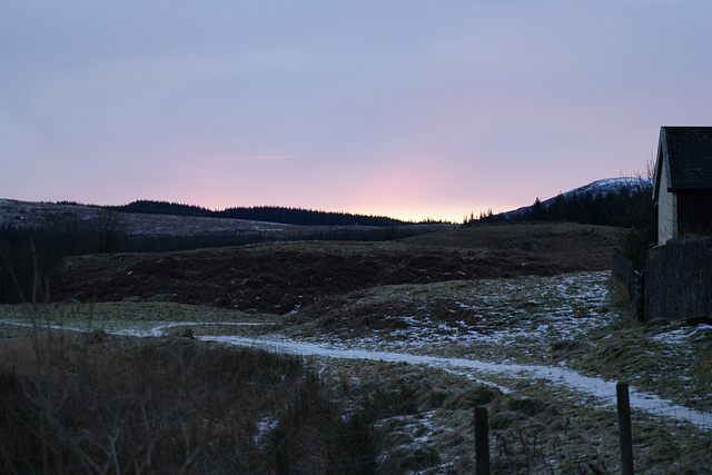 Winter Sunset In Mossdale