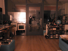 living room-left computer and TV corner