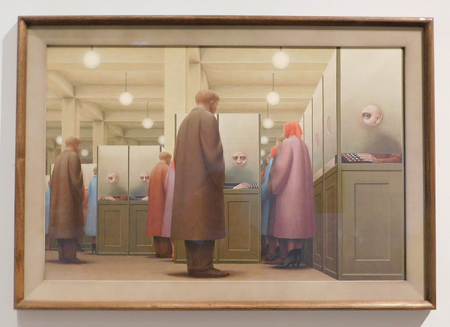 Government Bureau by George Tooker in the Metropolitan Museum of Art, January 2019