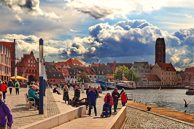 Wolken über Wismar