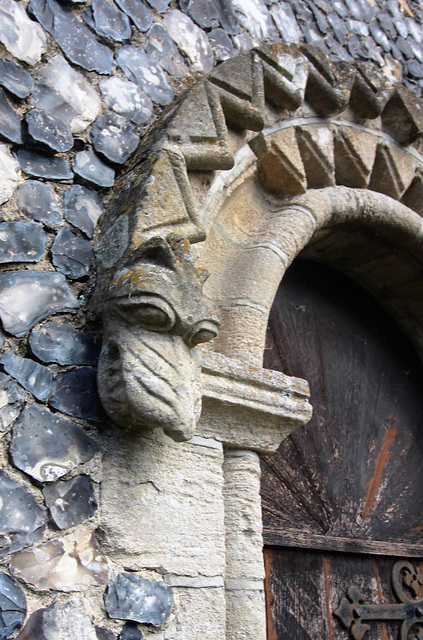 Detail of Chancel  Door, St Mary and St Peter's Church, Kelsale, Suffolk