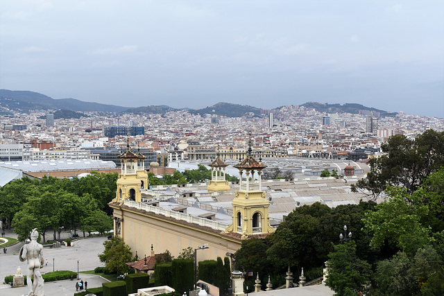 Blick von Museu Nacional d'Art de Catalunya