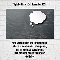 Tägliche Zitate - 24. November 2021