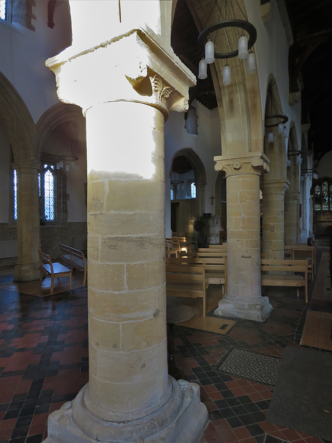 church enstone, oxon  (9) late c12 south arcade