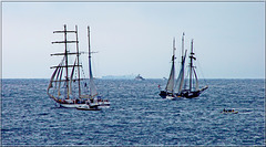 Barche d'epoca nel mar ligure