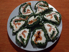 Lachs-Spinat-Rolle