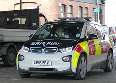 London Fire Brigade BMW i3 - 29 March 2017