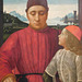 Detail of Francesco Sassetti and his Son Teodoro by Domenico Ghirlandaio in the Metropolitan Museum of Art, January 2022