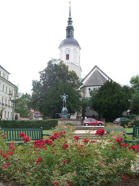 112 Der Marktplatz der alten Bischofsstadt Dohna