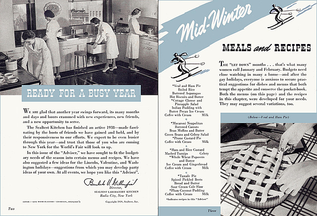 The Sealtest Food Advisor (2), Winter 1939