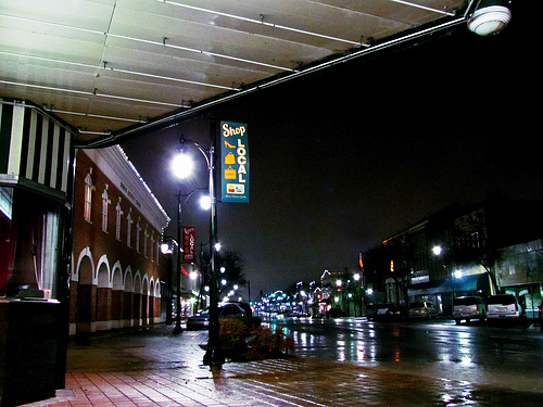 Under the Pittman Marquee