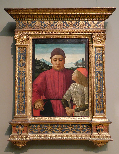 Francesco Sassetti and his Son Teodoro by Domenico Ghirlandaio in the Metropolitan Museum of Art, January 2022