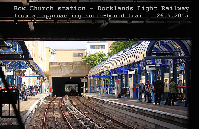 Bow Church Station DLR  - London - 26.5.2015