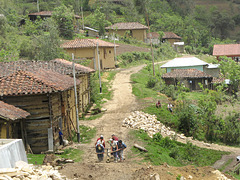 Team work in the village of San Bartolo