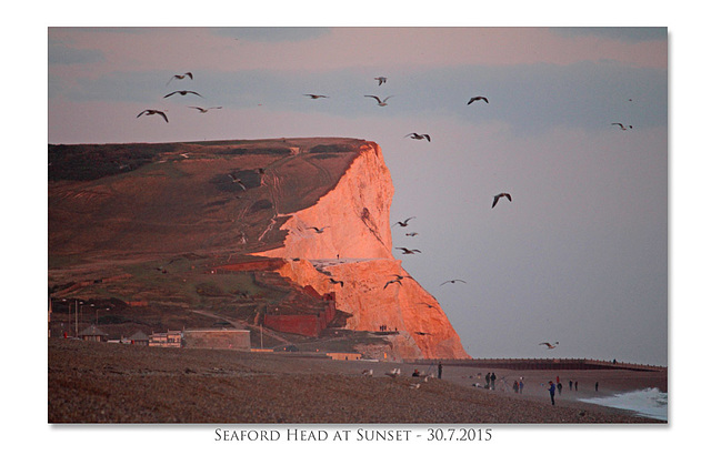 Seaford Head at Sunset - 30.7.2015