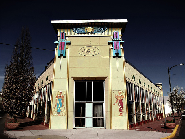 Former Ford dealership, the "Egyptian Building"