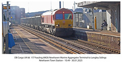 DB Cargo UK 66 177 Newhaven Town 30 1 2025