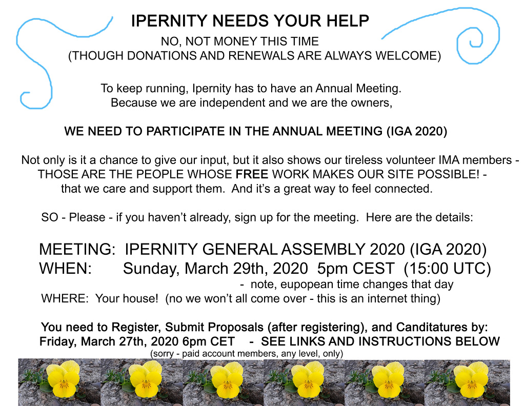 annual meeting - call for participation