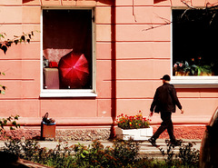 I looked back to see if she had looked back...