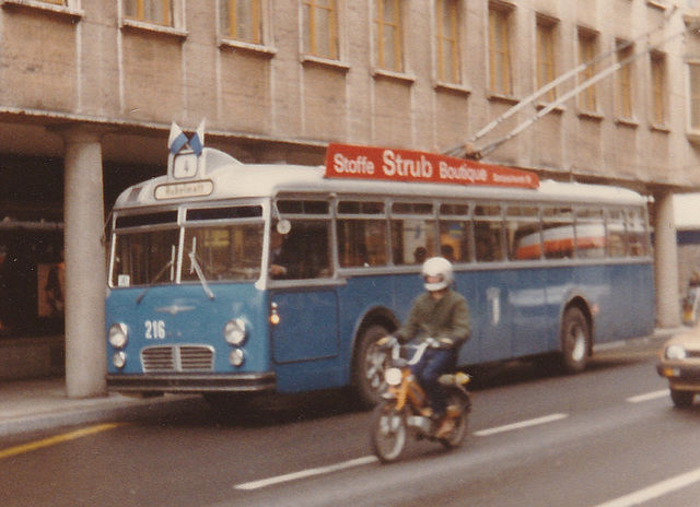 VBL (Luzern) 216 - 5 May 1981 VBL (Luzern) 216 - 5 May 1981
