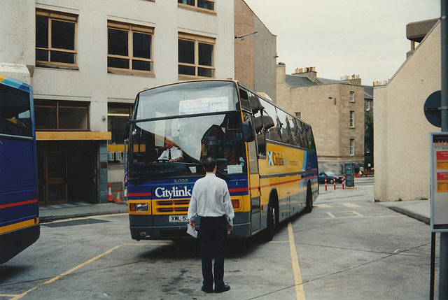 First Grampian Mairs (Scottish Citylink contractor) XWL 539 (J795 KHD) at Edinburgh - 2 Aug 1997