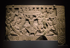 Dome Panel Scene of Transporting Prince Siddharta's Headdress to Heaven in the Metropolitan Museum of Art, October 2023