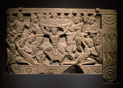 Dome Panel Scene of Transporting Prince Siddharta's Headdress to Heaven in the Metropolitan Museum of Art, October 2023