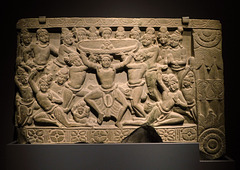 Dome Panel Scene of Transporting Prince Siddharta's Headdress to Heaven in the Metropolitan Museum of Art, October 2023