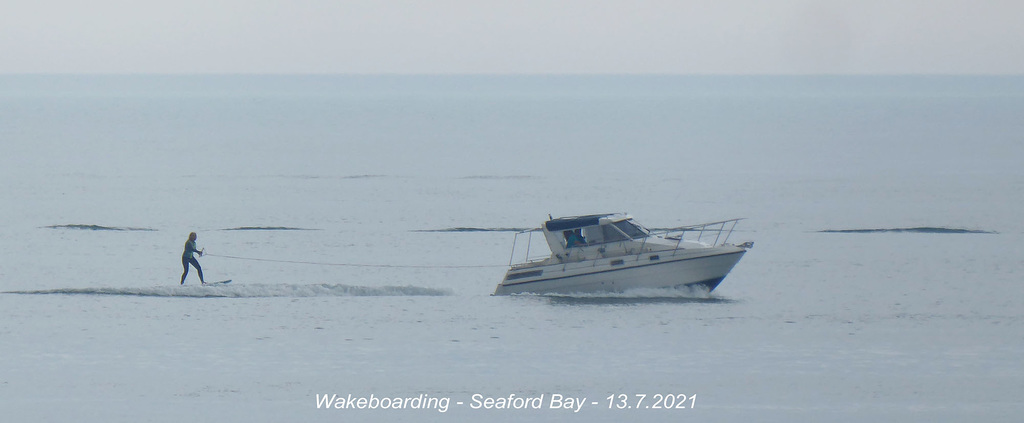 Wakeboarding off Seaford  13 7 2021