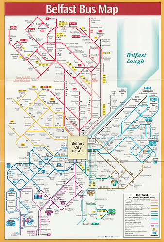 ipernity: Citybus (Belfast) route diagram - May 2004 - by David Slater ...