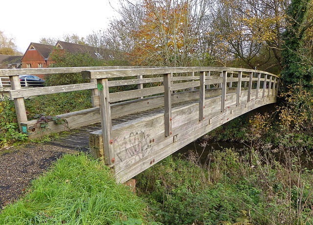 Footbridge over the River Wey in Farnham