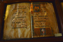 Italy, Duomo di Siena, Musical Manuscript in the Libreria Piccolomini