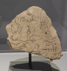 Ostracon Depicting Ramesses IX Offering in the Metropolitan Museum of Art, January 2026