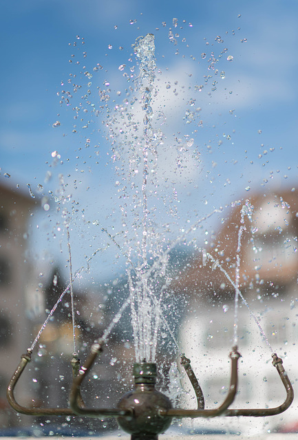 La fontaine aux jets multiples