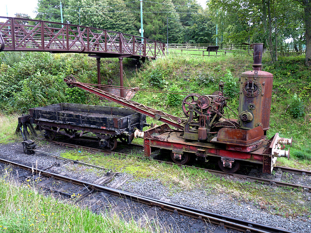Beamish- Steam Crane at Rowley Station