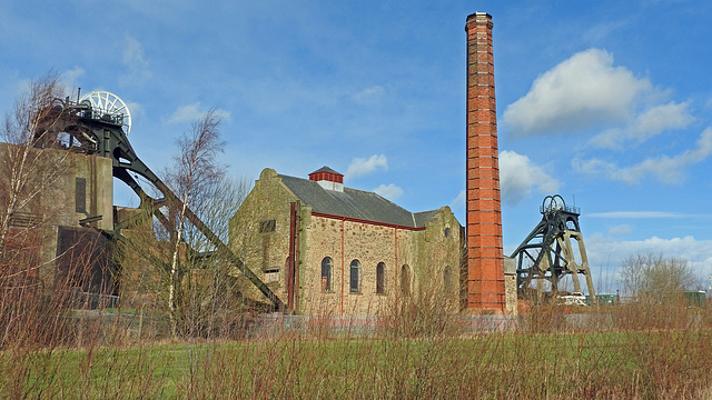 Winding wheels at Pleasley Pit Trust