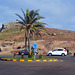Im Osten der Insel Madeira. Hier endet die Strasse mit einem Kreisverkehr.