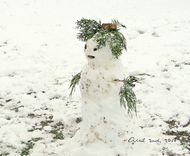 My snowman from last Winter