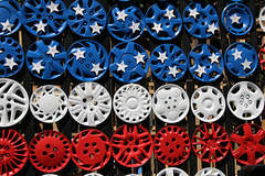 Patriotic hubcaps