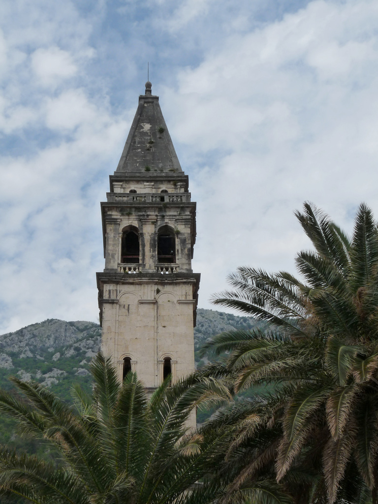 Perast- Tower of Saint Nikola Church