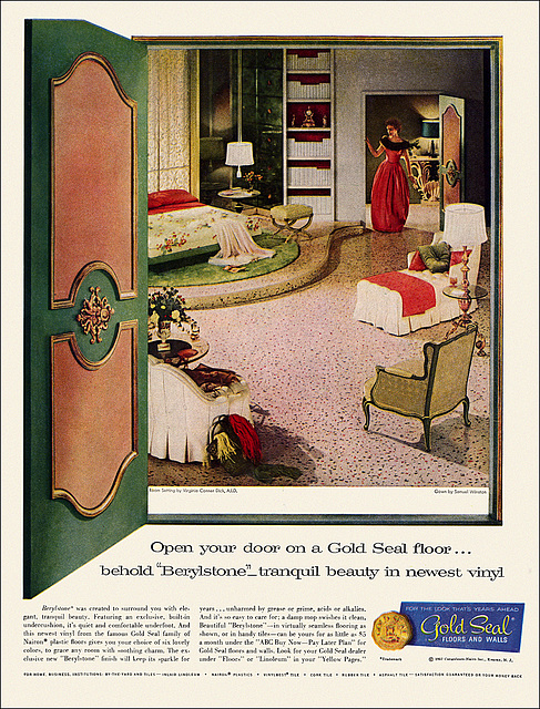 Gold Seal Floor Ad, 1957