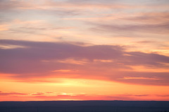 sunset over Red Rock Coulee