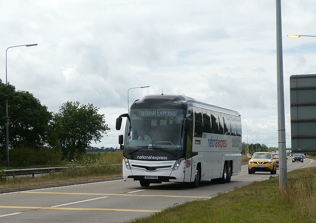 Back on the road again!! National Express (Travel West Midlands) 296 (BV69 KSN) at Barton Mills - 1 Jul 2020 (P1070027)