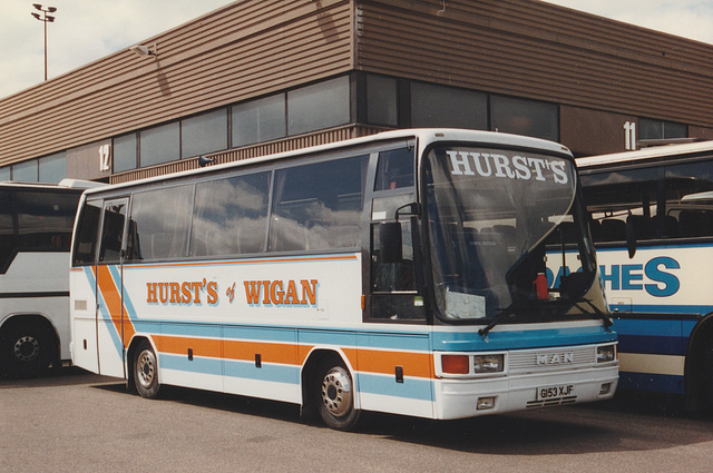 Hurst’s Coaches G153 XJF at RAF Mildenhall 24 May 1997 (356-11A) Hurst’s Coaches G153 XJF at RAF Mildenhall 24 May 1997 (356-11A)