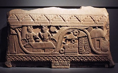 Fragment of a Railing Coping with an Unidentified Jakata in the Metropolitan Museum of Art, August 2023