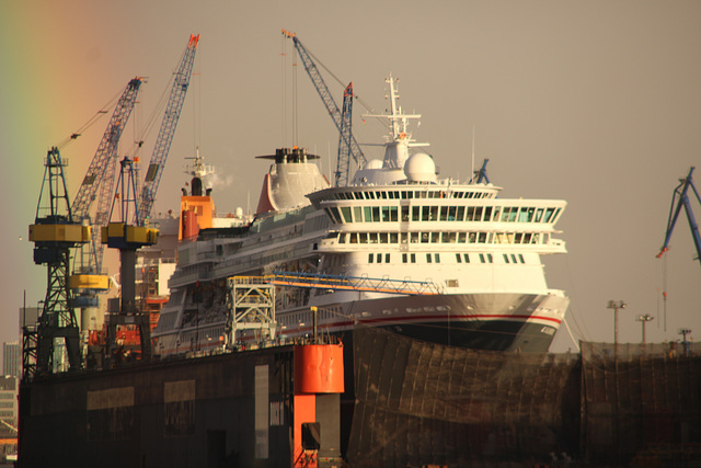 Die Balmoral im Dock