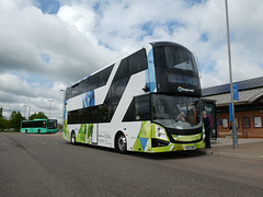 Stagecoach East 86002 (BV23 NRE) at Trumpington - 15 May 2023 (P1150496)