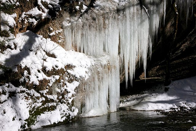 Eiszapfen im Eistobel